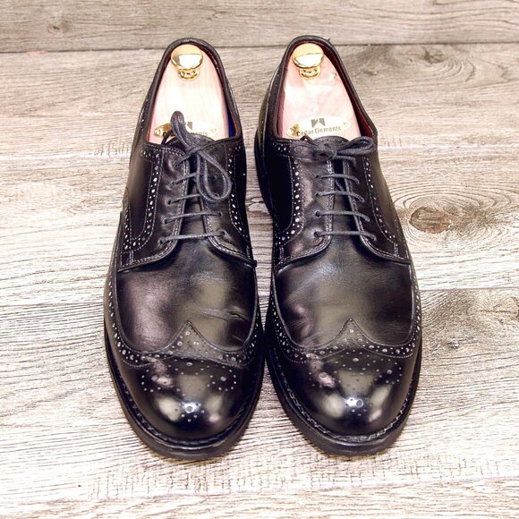 Allen Edmonds LGA Wingtip 11 B Narrow Black * add $15 new Cedar Trees main image 12